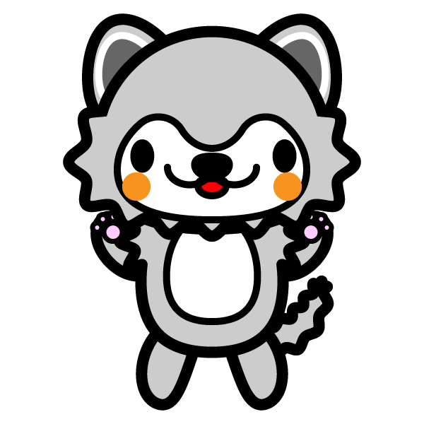 Hd限定狼 可愛い イラスト 美しい花の画像