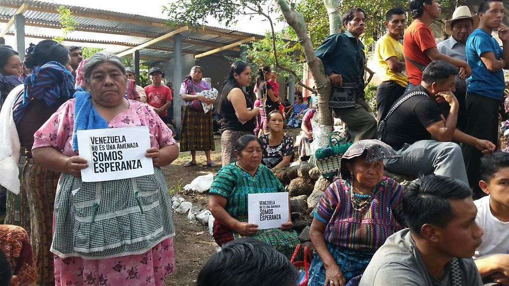 Recolección de firmas en Guatemala