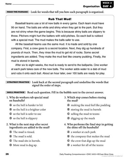 grade 3 reading comprehension pdf muliple choice free 2nd grade