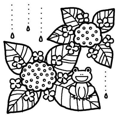 新鮮な6 月 イラスト 白黒 美しい花の画像