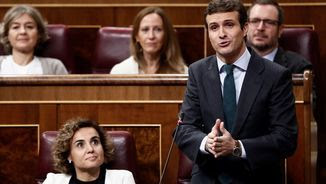 Pablo Casado, del PP, al Congrés dels Diputats (EFE)