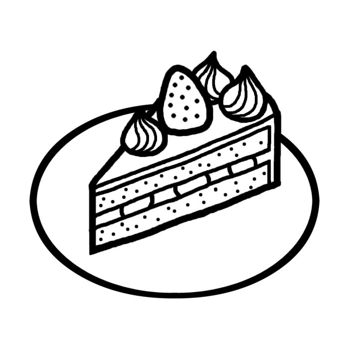 25 モノクロ ケーキ イラスト 簡単 Ikiikukoweircv