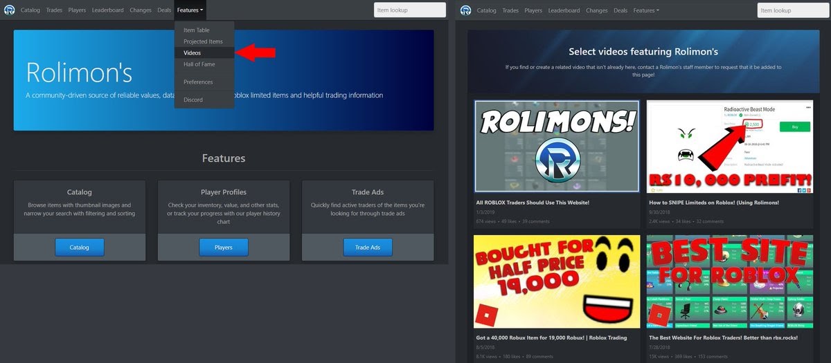 Rolimons Roblox Veja Como Ganhar Robux Gratis 2019 - roblox value chart buxgg scams