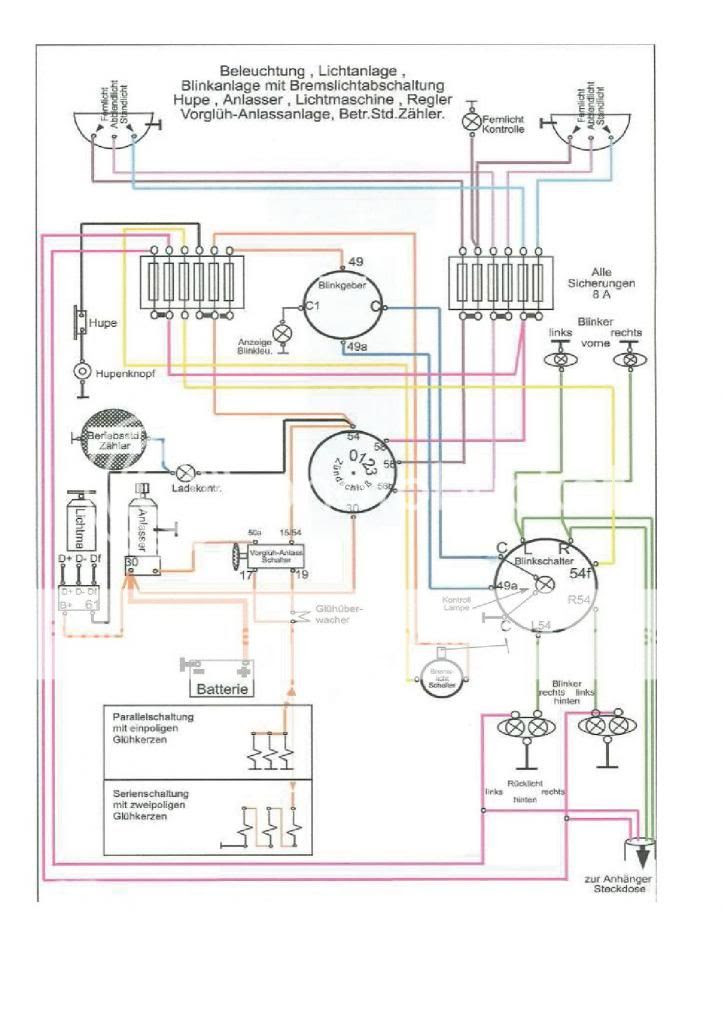 Schaltplan Lichtschalter Traktor