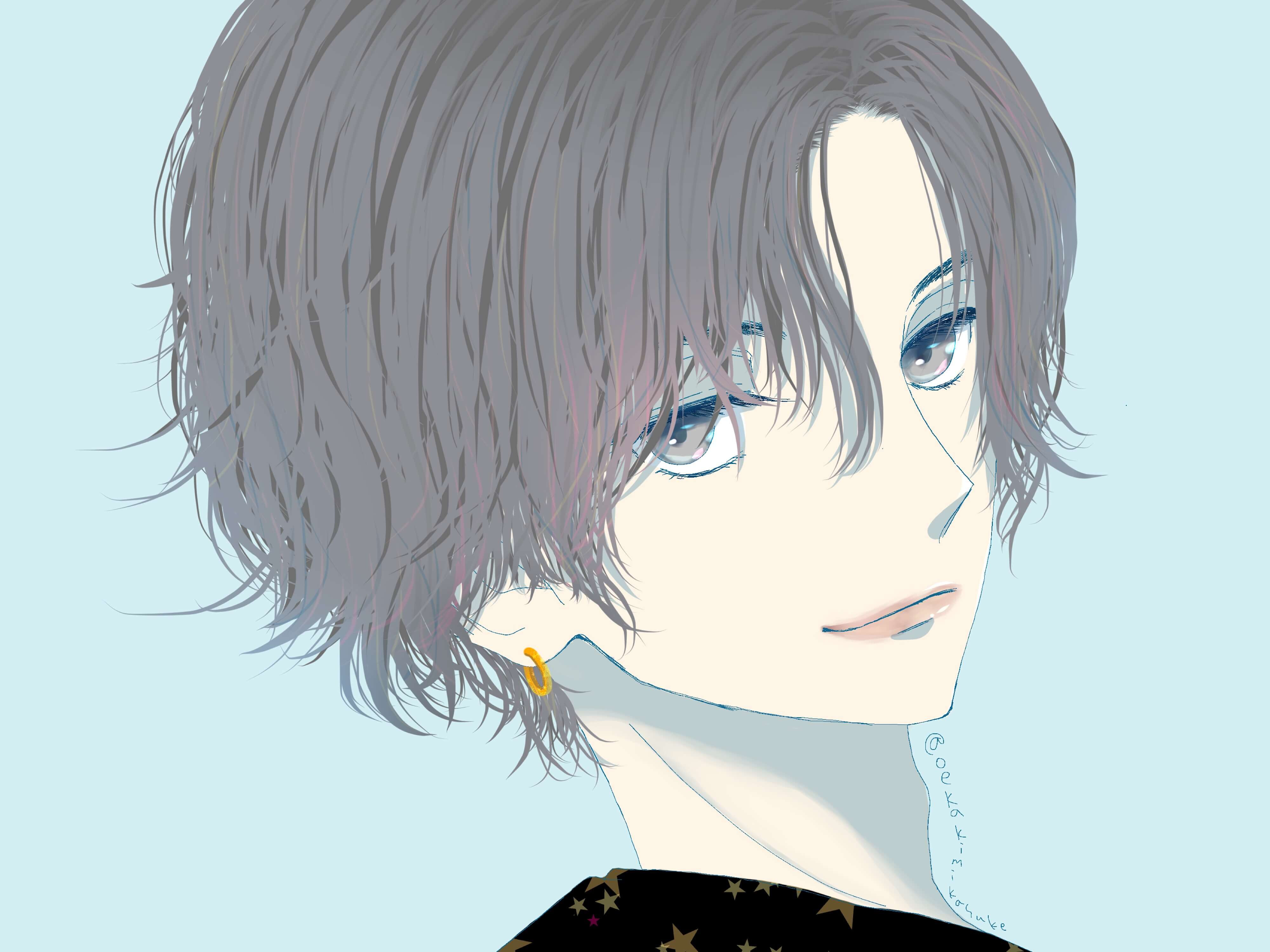 かっこいい 男の子 横顔 イラスト 新しい壁紙明けましておめでとうございます21