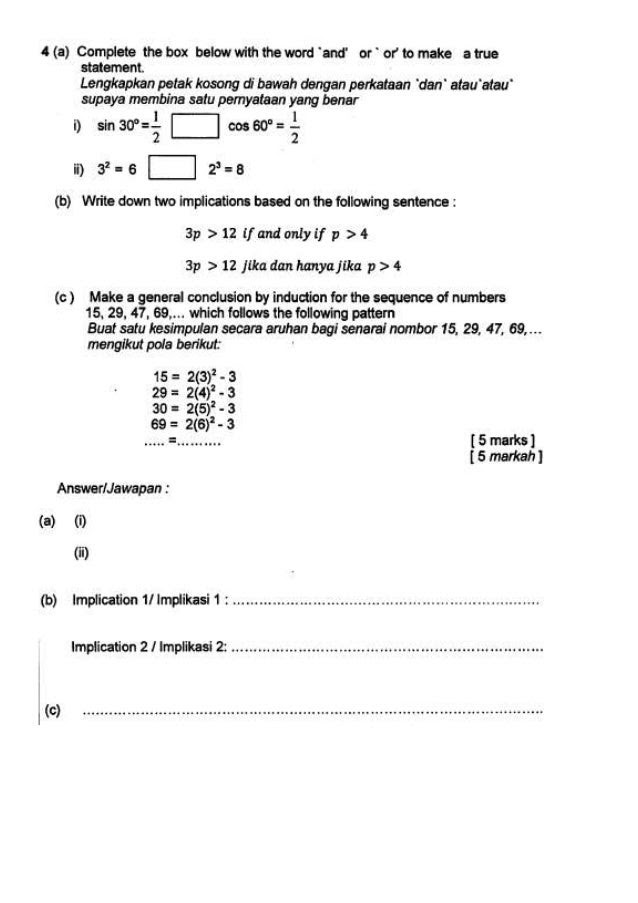 Contoh Soalan Matematik Pecahan Tahun 5 - Soalan 0