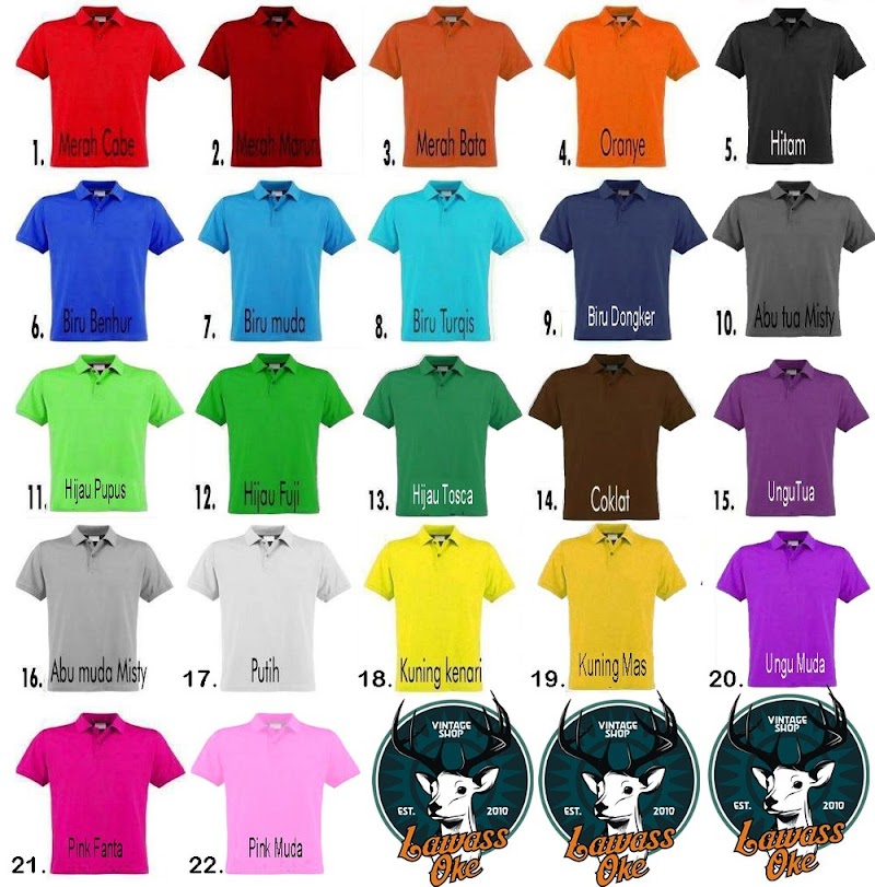 24+ Ukuran Baju Kaos