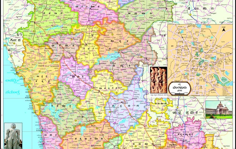 Map Of Karnataka State