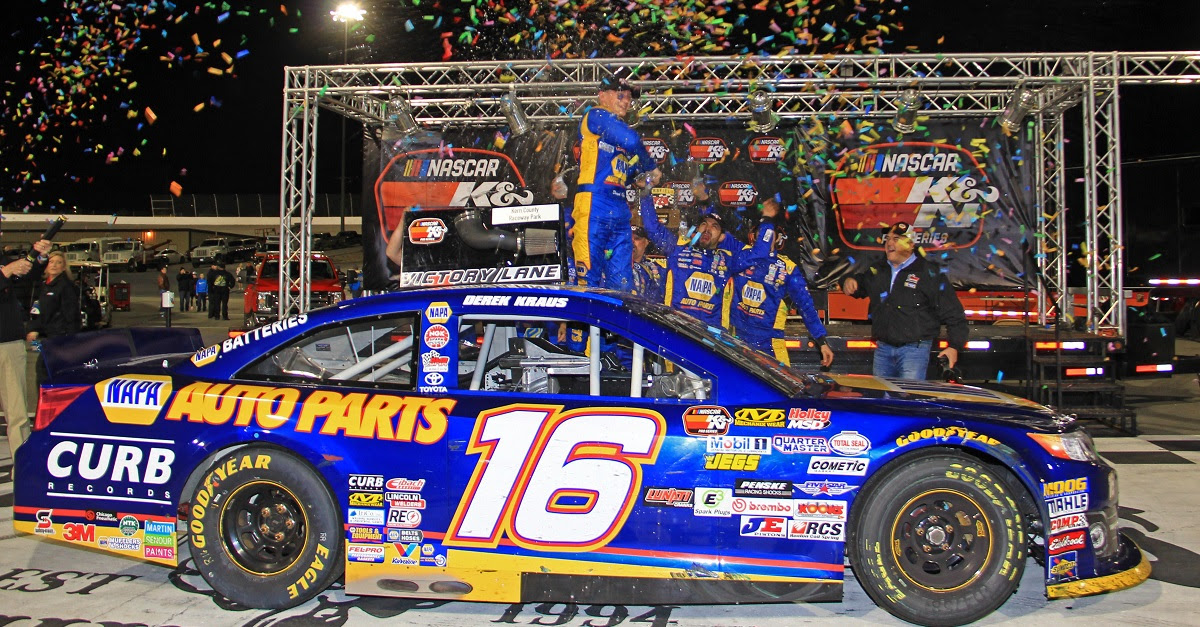 Las vegas motor speedway dirt track. Derek Kraus Wins Nascar K N Pro Series West Opener Napa Know How Blog