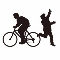 美しい花の画像 トップ100シルエット 自転車 イラスト 無料