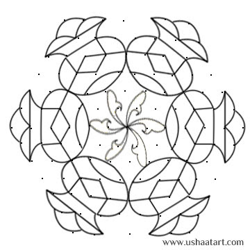 Pongal pulli kolam 2018 sankranti special kolam pongal rangoli designs watch latest pongal kolam in below link. Flower Kolam No 24 Usha At Art
