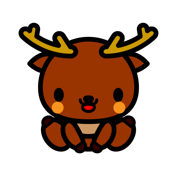 最高のかわいい 鹿 イラスト 簡単 動物ゾーン