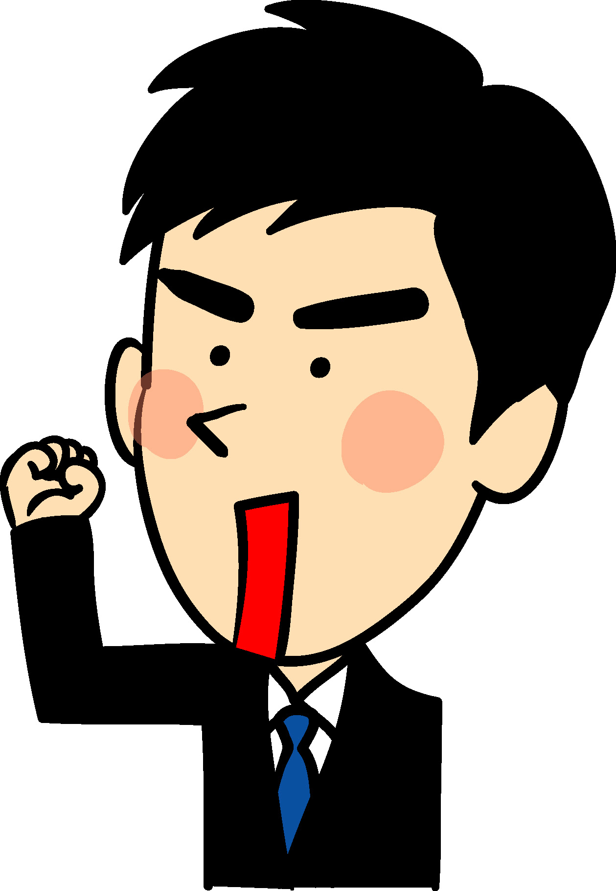 かっこいい ガッツ ポーズ イラスト アニメリアクション画像
