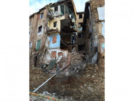 Derrumbe de un edificio en la calle San Marcos | Ayuntamiento Calatayud