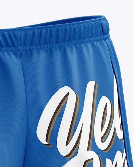Download Shorts Mockup Back Half Side View - Men S Split Shorts ...