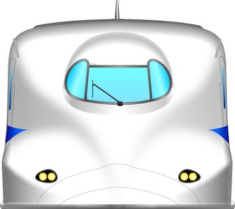 無料イラスト画像 新幹線 イラスト 正面 かわいい