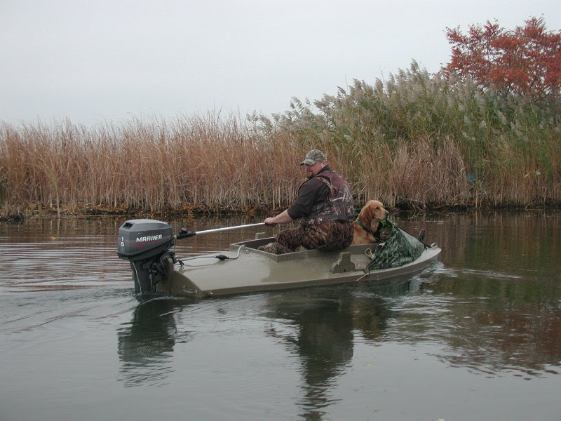 marsh & layout boat --> hybrid : waterfowl boats, motors