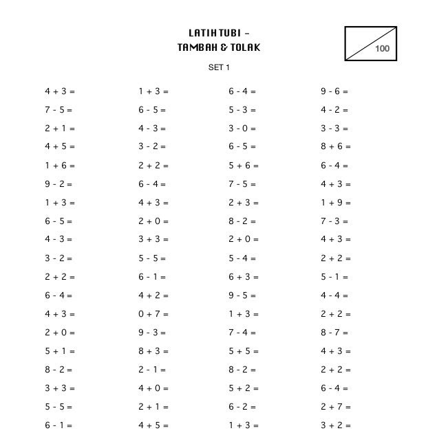 Soalan Latih Tubi Matematik Spm 2019 - Selangor w