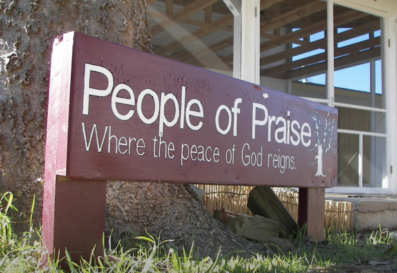 People of Praise signage.