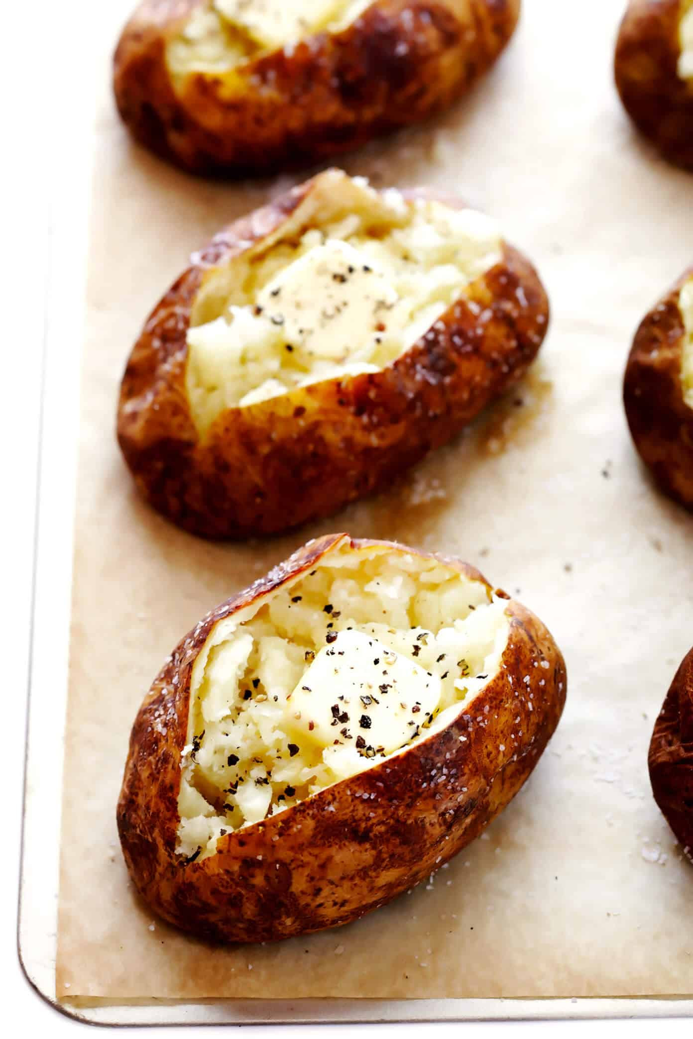 When baking a lot of potatoes at one time, choose potatoes with uniform shapes and sizes; The Best Baked Potato Recipe Gimme Some Oven