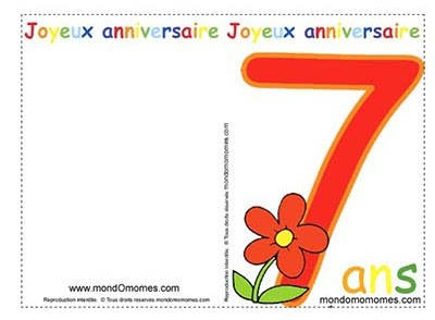 Anniversaire Fille 7 Ans Somer