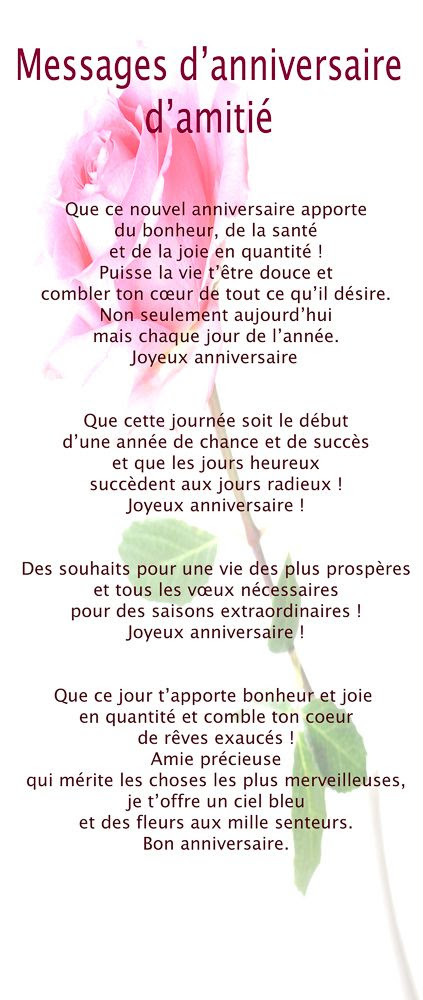 Message D Anniversaire Pour La Meilleure Amie Bowenspeterson Blog