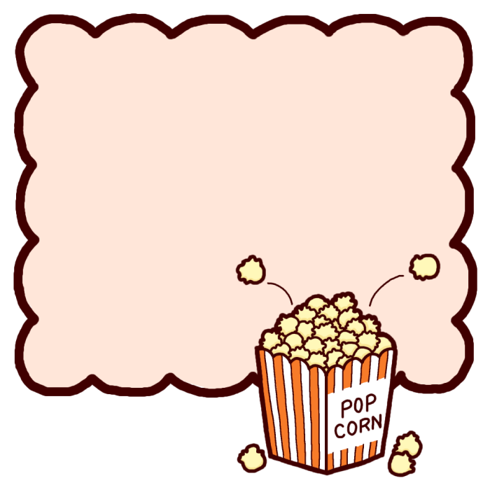 人気のコレクション ポップコーン イラスト 無料 興味深い画像の多様性