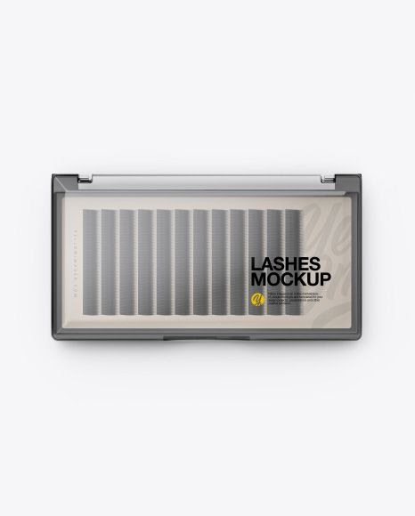Download Metallic Suppositories Blister / Psd Eyelash Box Mockup ...