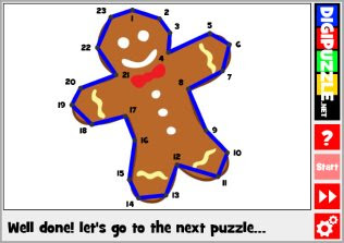Gingerbread Line puzzles
