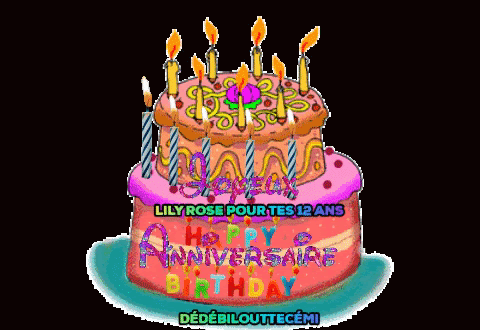 Muryopngjp3xqwd 最も好ましい Animation Gif Joyeux Anniversaire Lily Gif Joyeux Anniversaire Lily