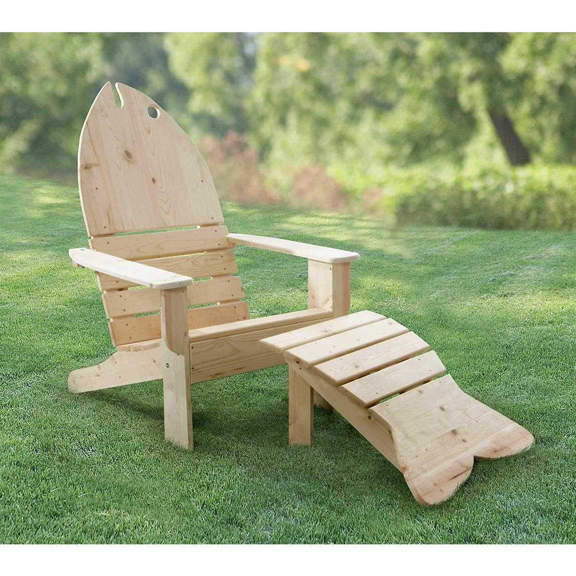 Fish adirondack chair for sale Garden furniture cad plans