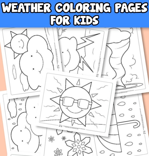 Download Preschool Printable Weather Coloring Pages