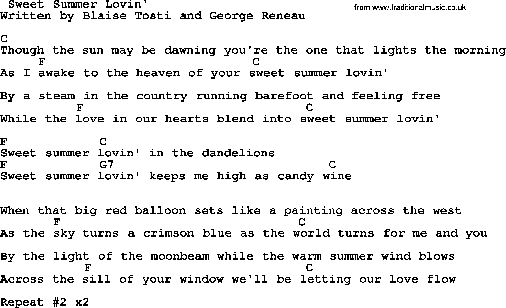 Classic song with lyrics on them.i do not take any credit whatsoever!lyrics;dannysummer lovin' had me a blastsandysummer lovin' happened so fastdannyi. Dolly Parton Song Sweet Summer Lovin Lyrics And Chords