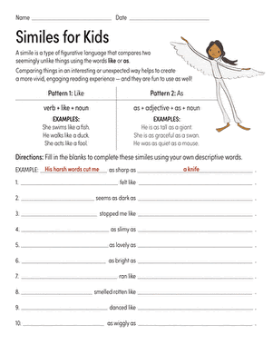 Featured Worksheet