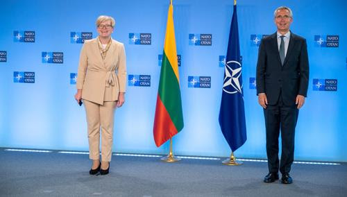 Secretary General welcomes Prime Minister of Lithuania to NATO Headquarters