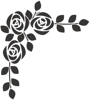 おしゃれ 薔薇 イラスト 白黒 Karepehd