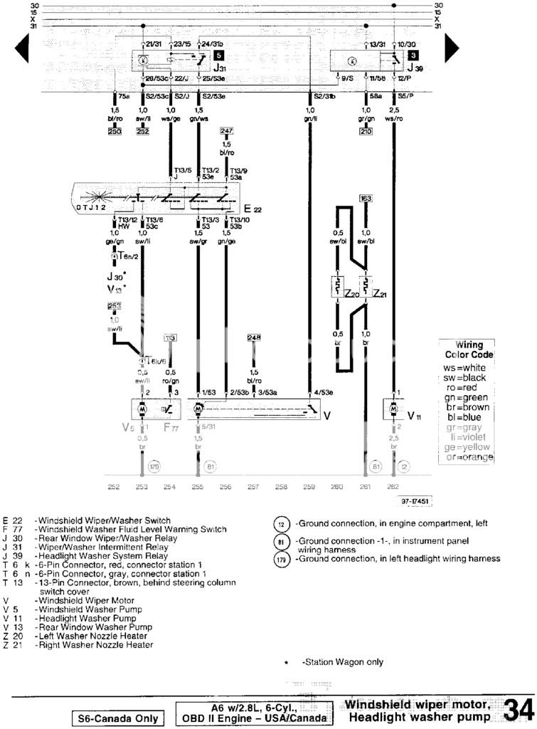 Audi Tt Wiper Motor Wiring Diagram