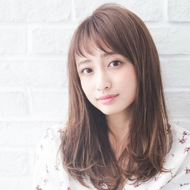 最高かつ最も包括的なストレート 前髪 なし ロング 丸 顔 最高のヘアスタイルのアイデア