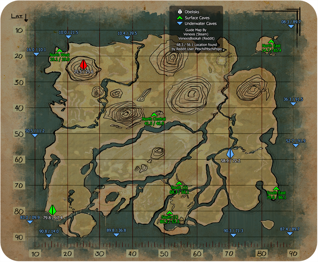 Ark Island Explorer Notes Map World Map Atlas