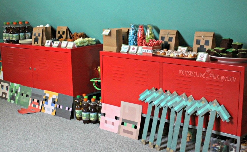 Minecraft Basteln Austrucken - Minecraft Kinder Geburtstag ...