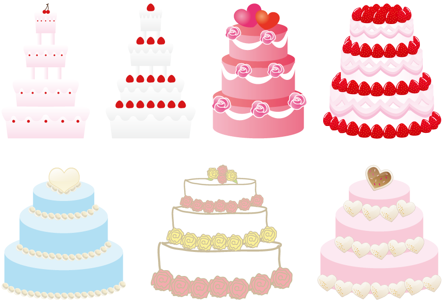 すべての動物の画像 ロイヤリティフリーイラスト ケーキ 種類