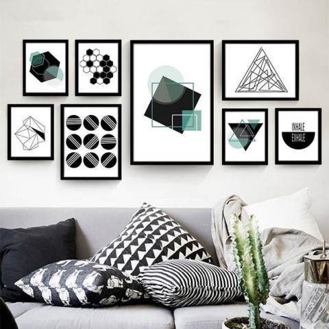 32 Lukisan Dinding Kamar Hitam Putih Simple Rudi Gambar