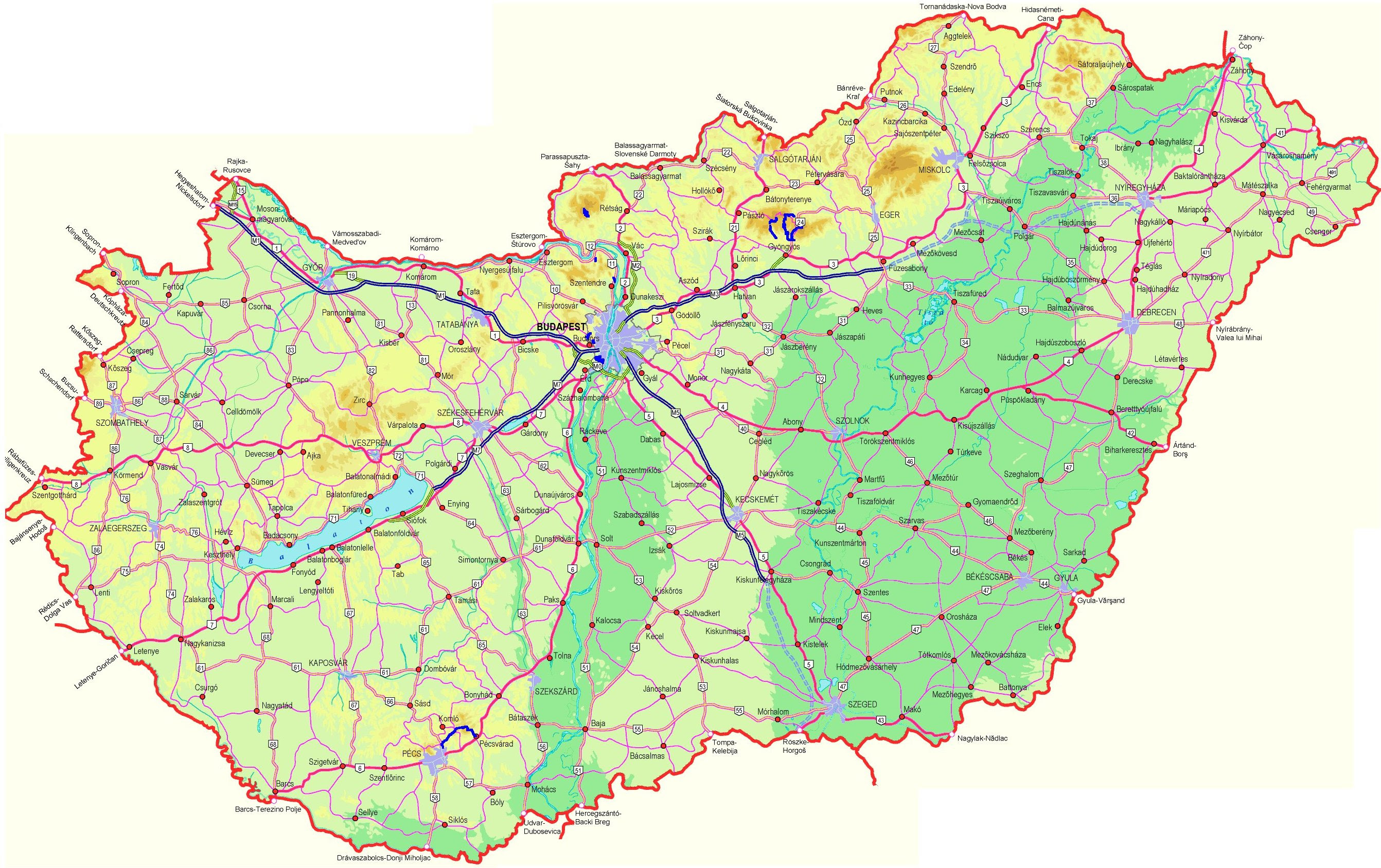 Magyarorszag Megye Terkep