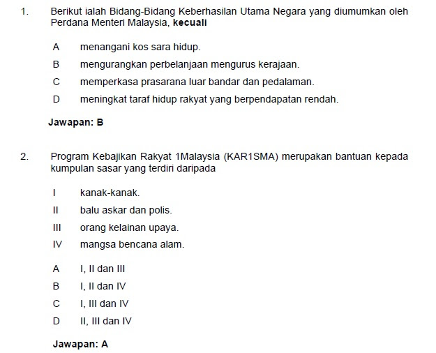 Contoh Soalan Matematik Spa - Soalan q