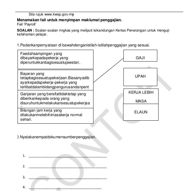 Contoh Soalan Akaun Kertas 2 Tingkatan 4 - Selangor w