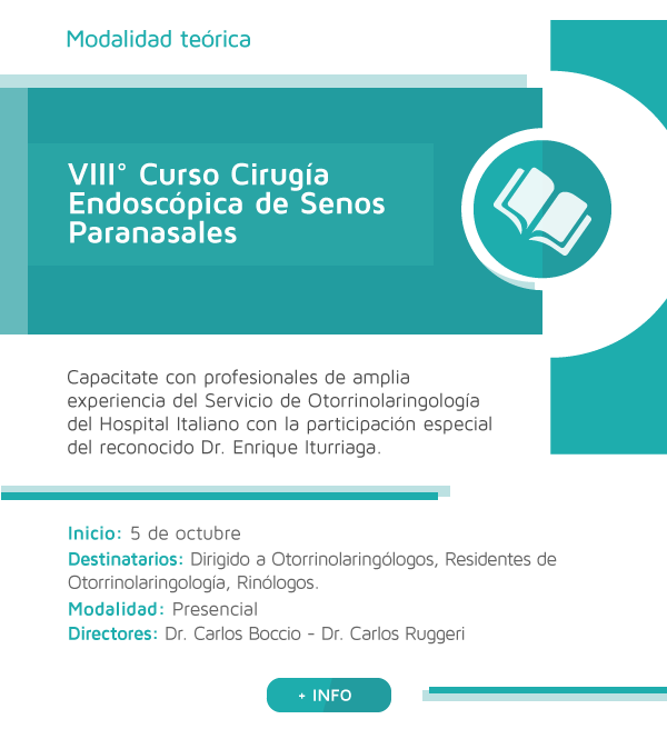  VIII° Curso Cirugía Endoscópica de Senos Paranasales