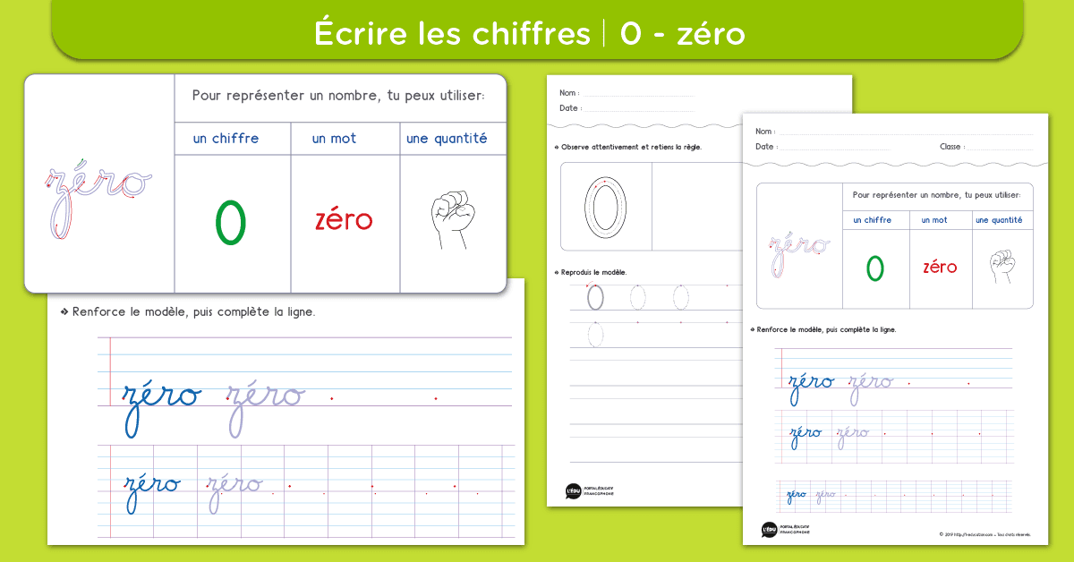comment écrire 7 en lettre