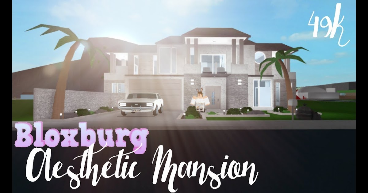 Bloxburg Aesthetic Family Mansion 49k Youtube - roblox bloxburg two story aesthetic family home