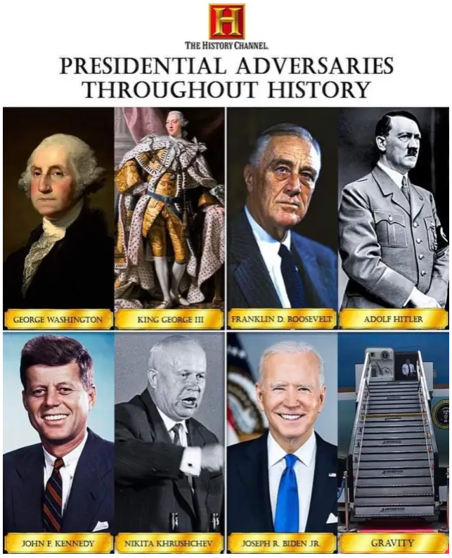 Meme comparing presidents.