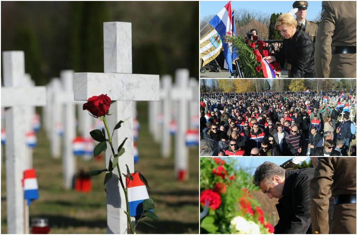 Vukovar remembers 25 Years since Battle of Vukovar Top R: President Kolinda Grabar-Kitarovic Bottom R: Prime Minister Andrej Plenkovic Photo collage: Vecernji List